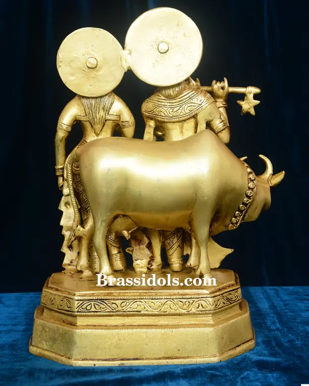 Standing Cow Radha Krishna - image 2