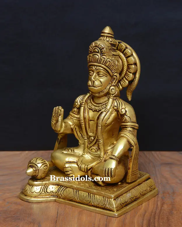 Sitting Abhaya Hasthan Hanuman - image 2