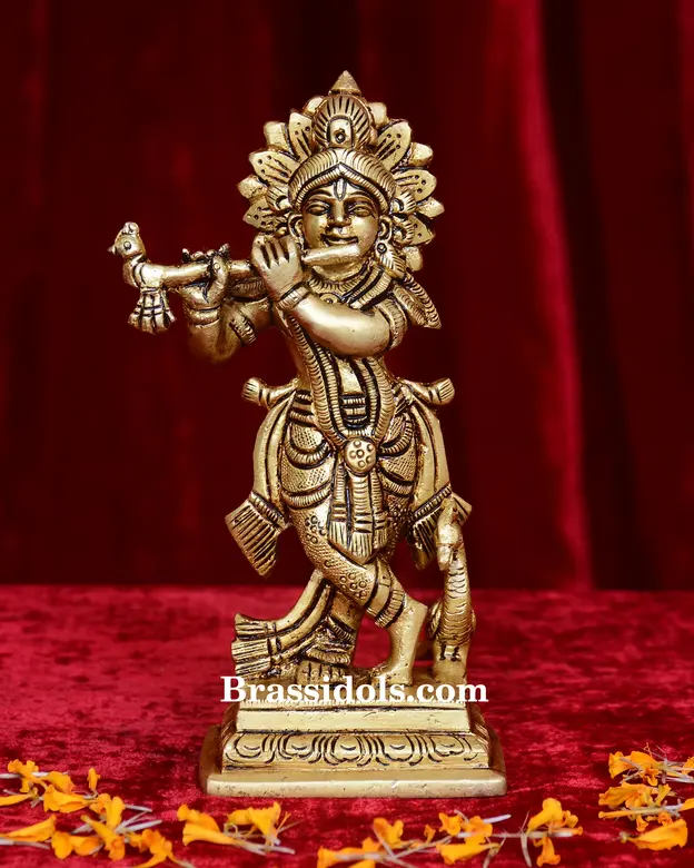 Standing Krishna Square Base - image 1