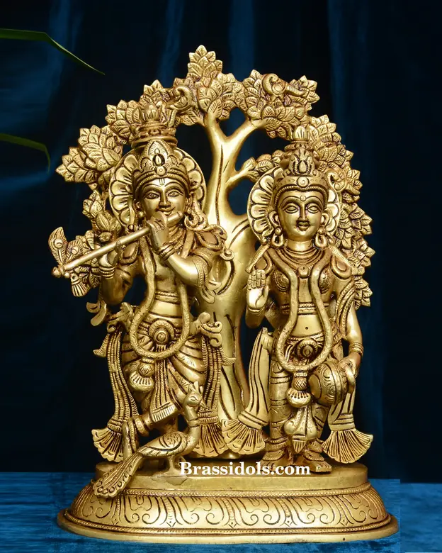 Standing Radha Krishna With Tree - image 1