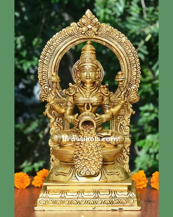 Brass Frame Matka Laxmi - image 1