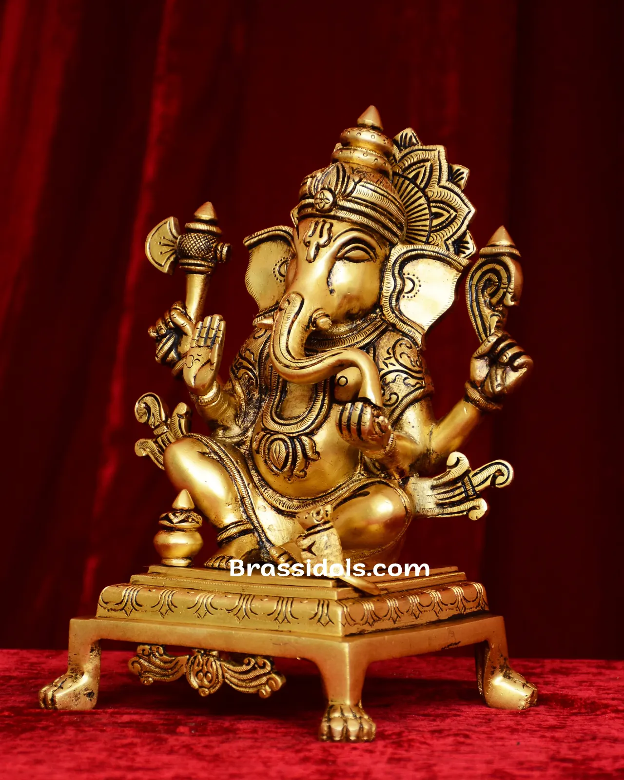 Brass Choki Ganesh Ganesha- 15 inches - image 2