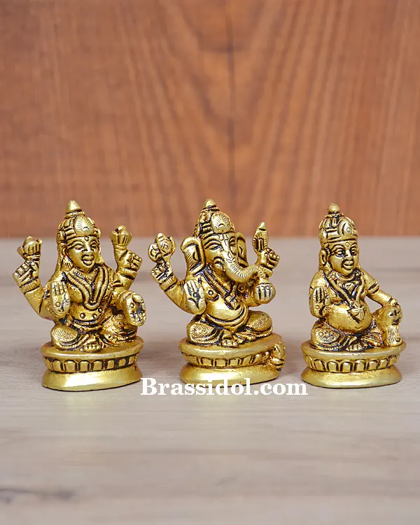 Lakshmi Ganesh Oval Base 400gm - image 2