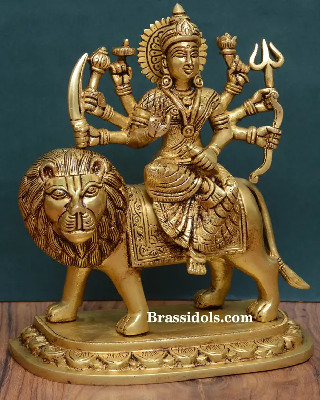 Brass Durga (8.5 Inch) - image 2