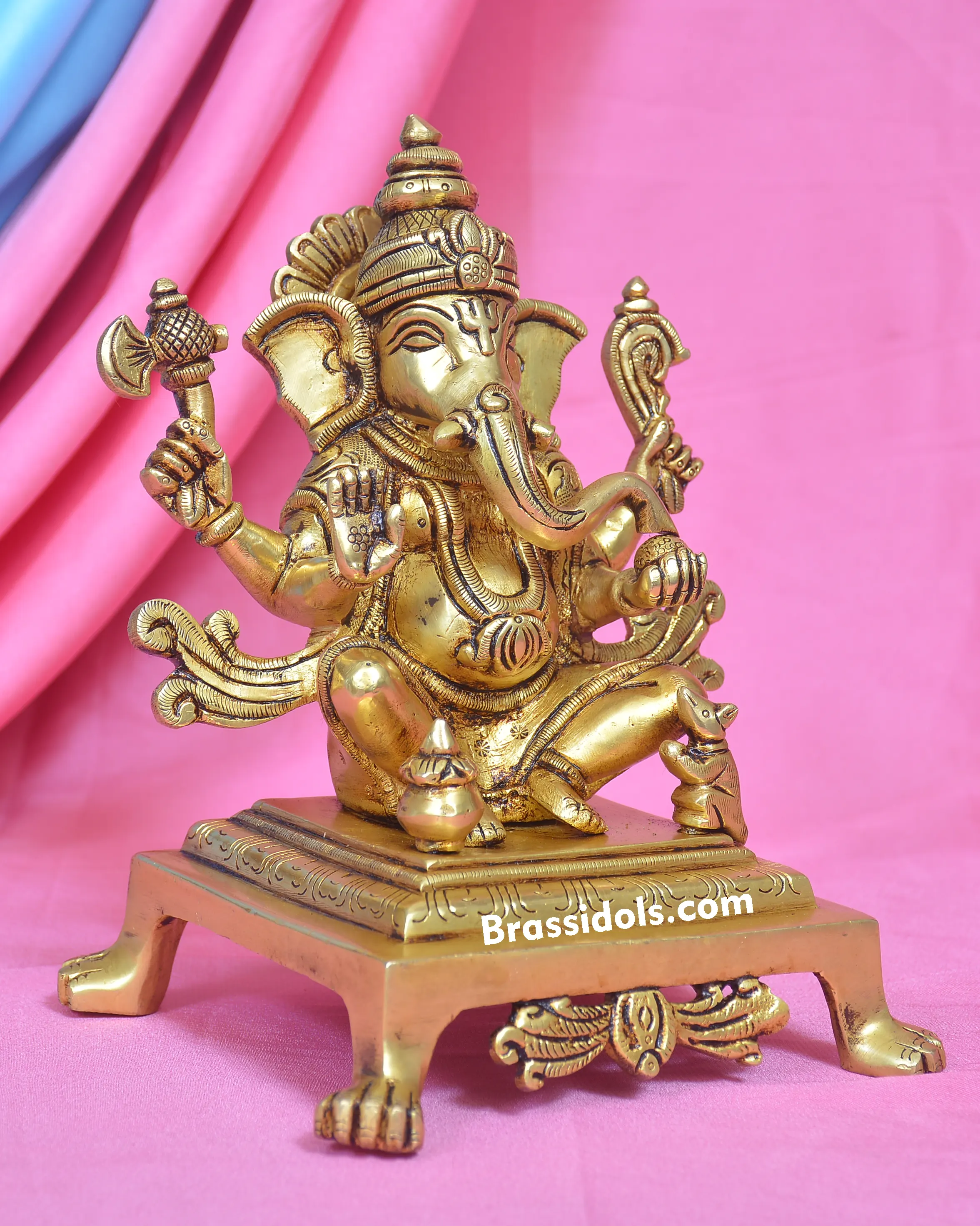BRASS CHOKI GANESH - image 2