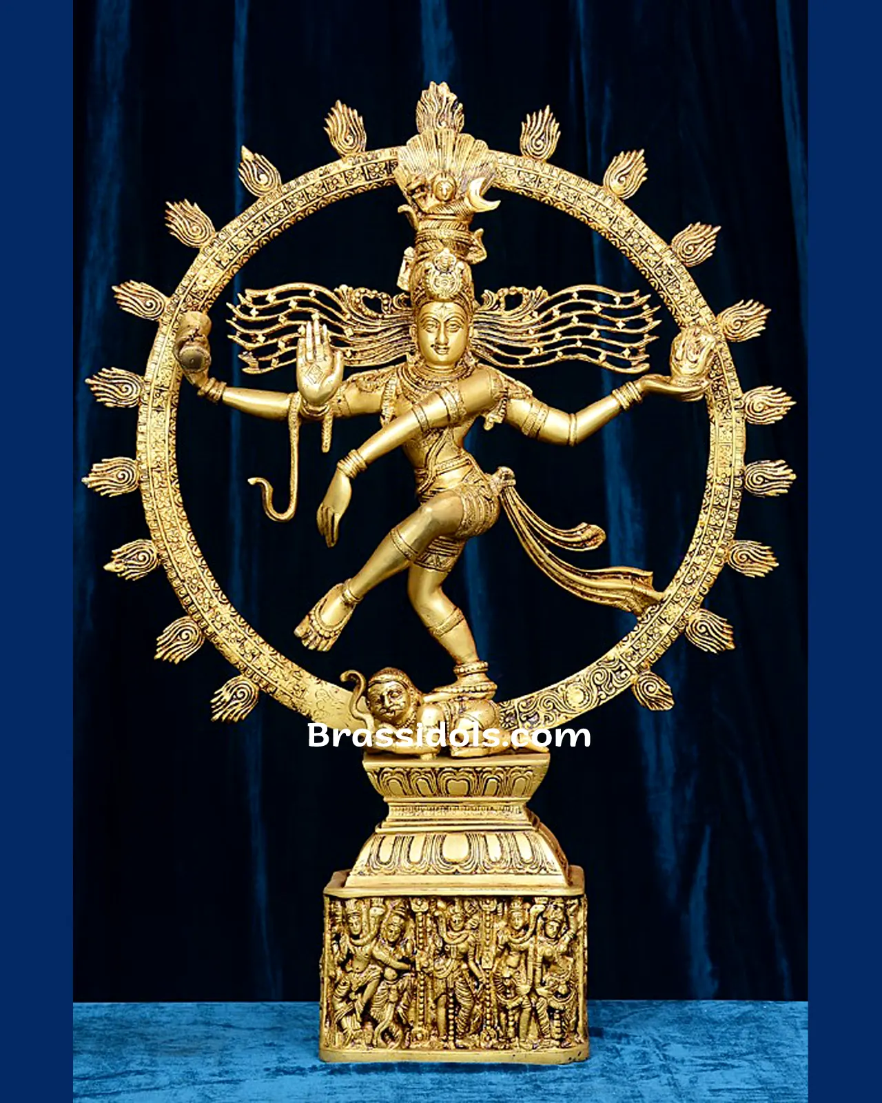 Mystical Thillai Ananda Tandava Nataraja Brass Idol - 23 Inches - image 1