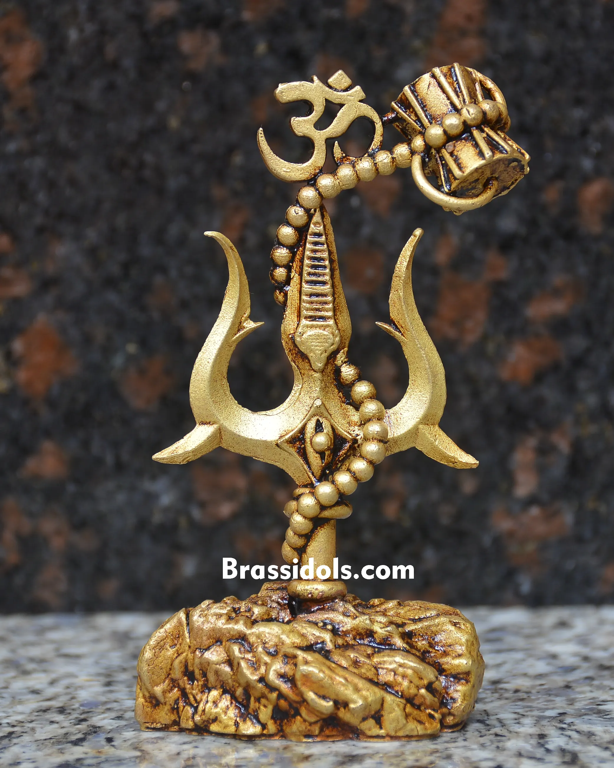 LIGHT WEIGHT TRISHOOL DAMROO WITH OM