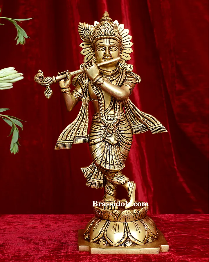 Base Standing Radha Krishna - image 1