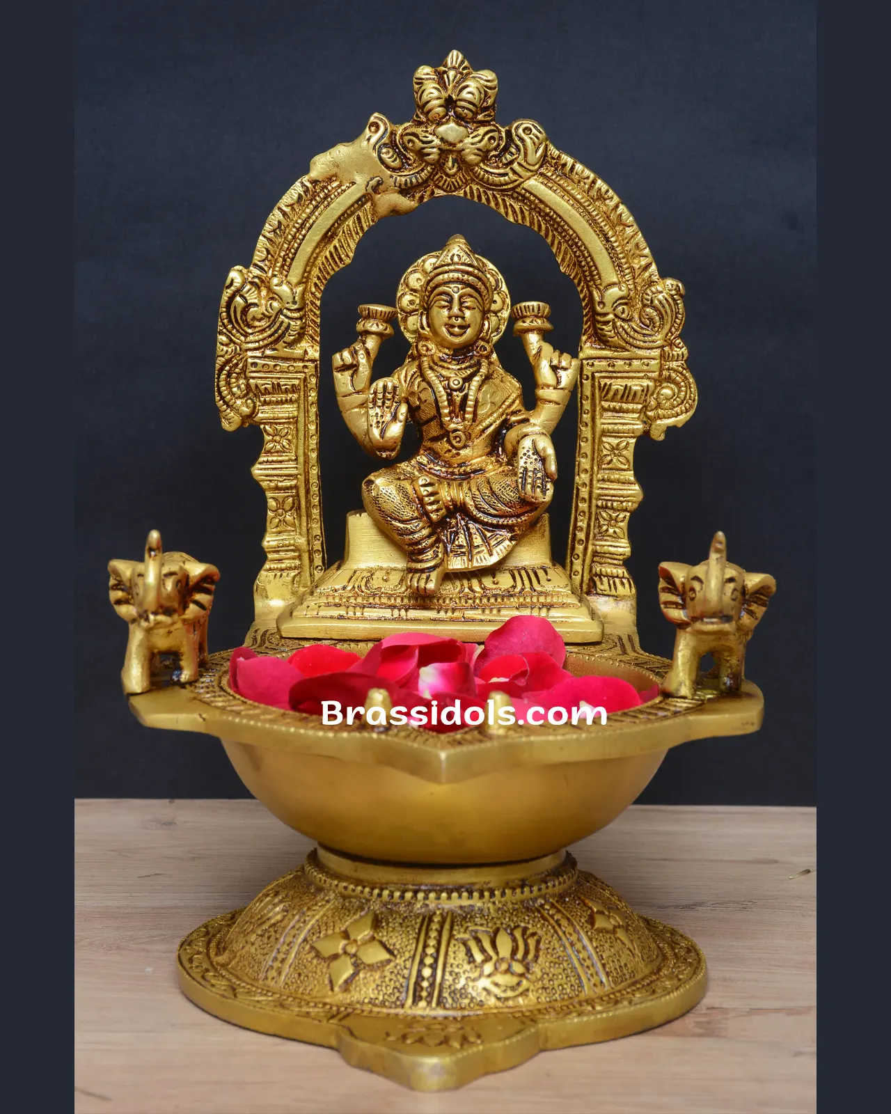 Brass Laxmi Deepak - image 1