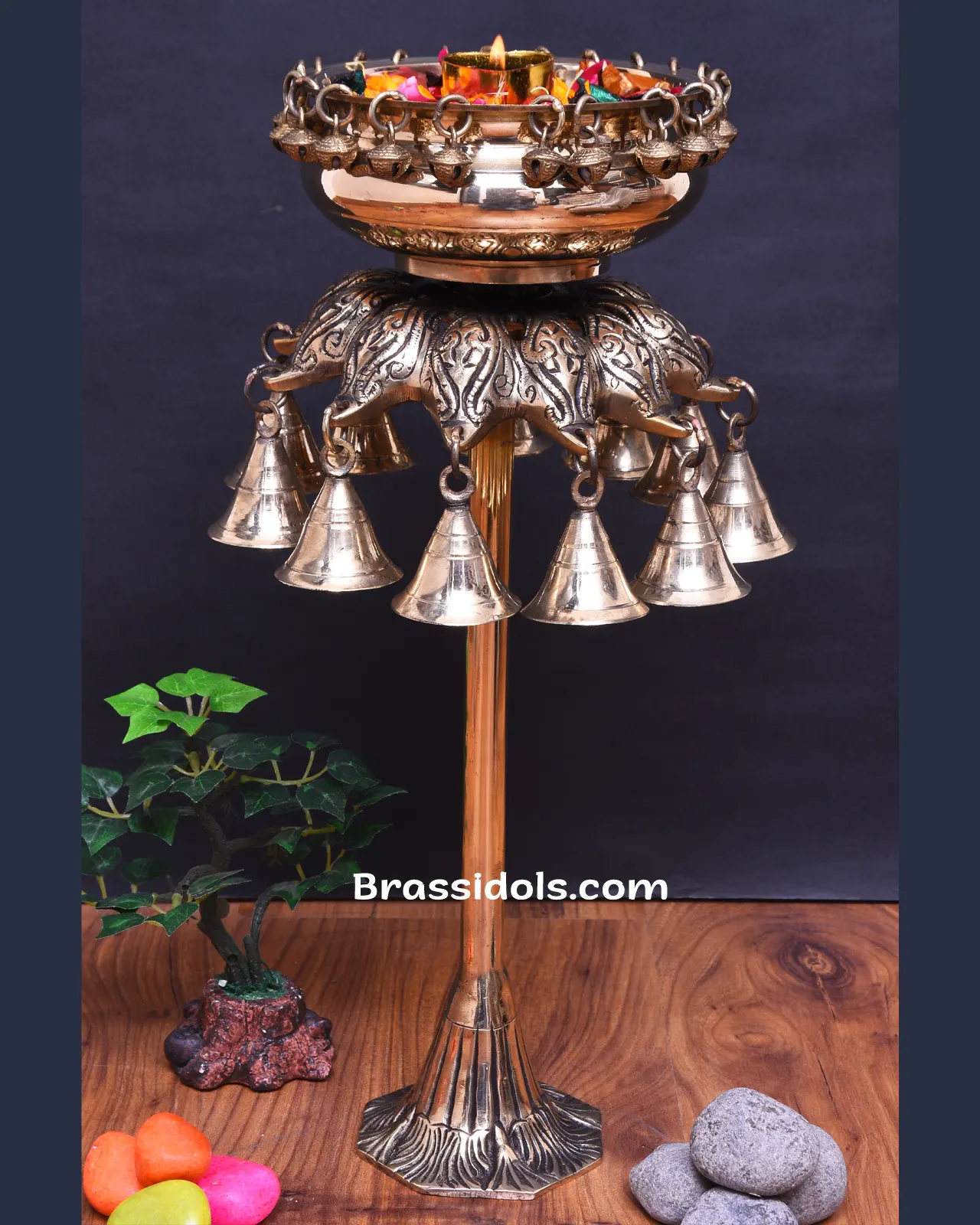 Brass Flower Urli Small - image 1