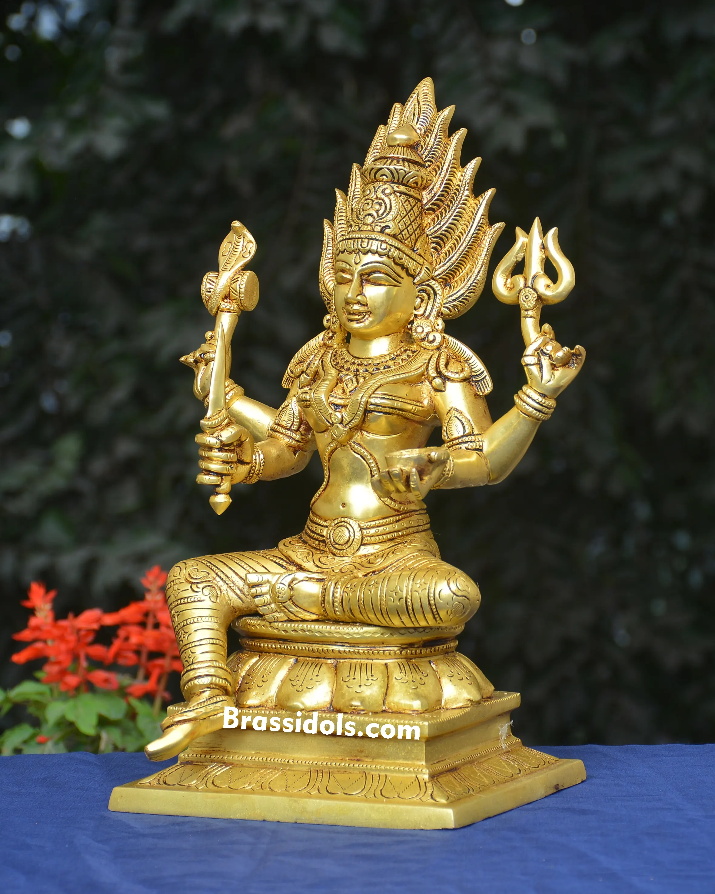BRASS SITTING W/O NAAG KARMANI - image 2