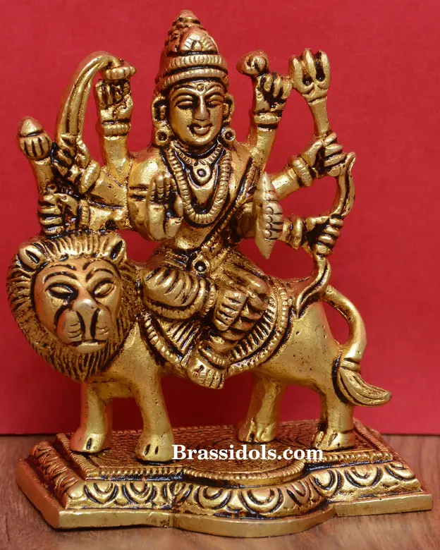 Brass Durga (4 Inch) - image 2