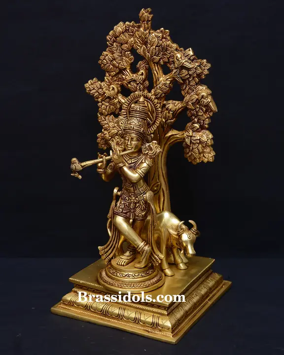 Tree Base Cow Krishna - image 2
