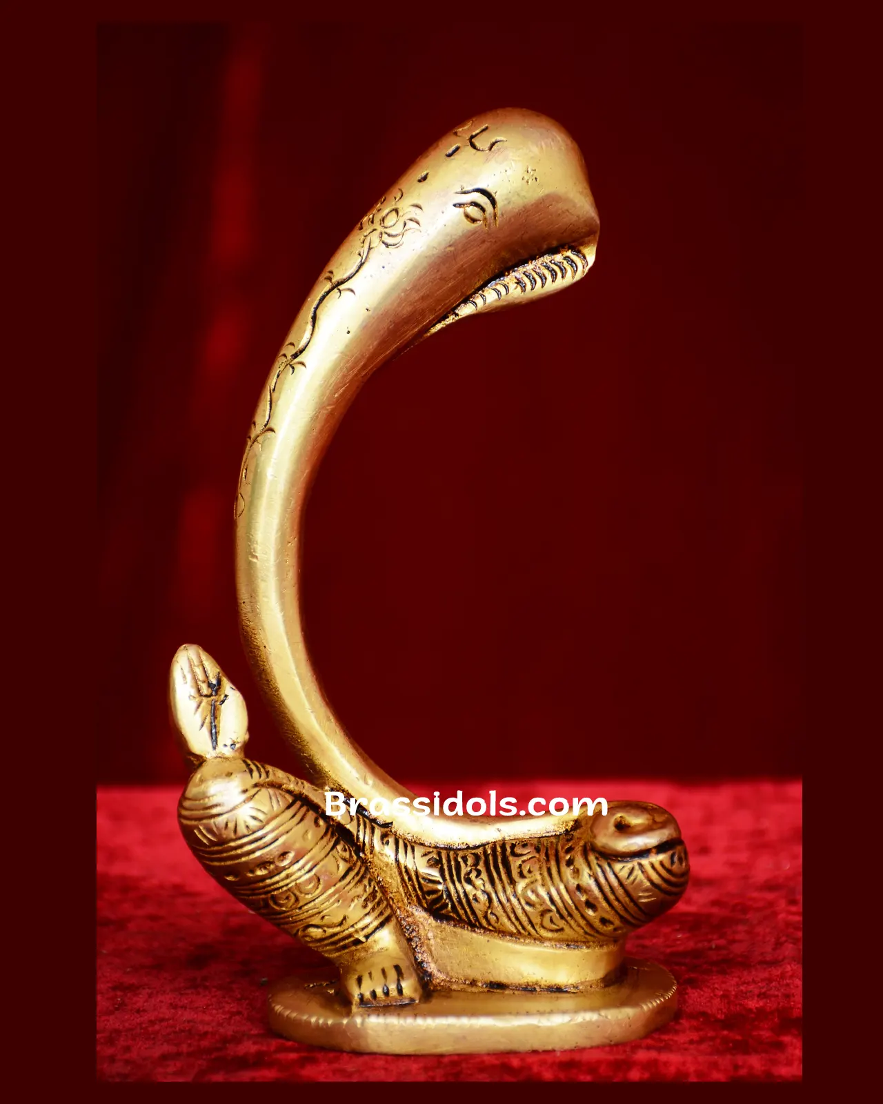 Brass Modern Ganesh idol - 6 inches - image 1