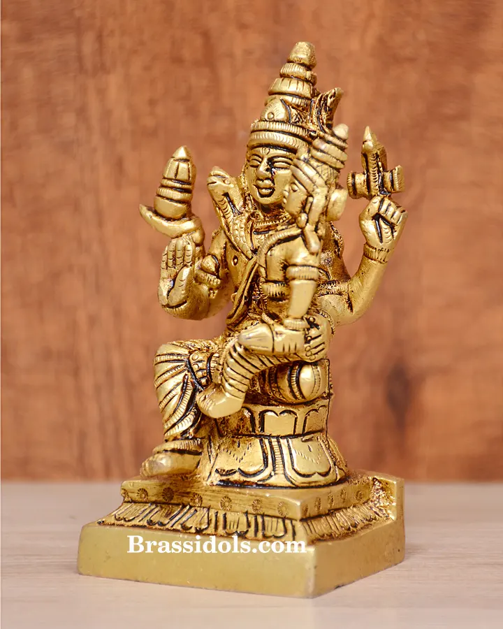 Sitting Shiva Parvati With Family - image 2