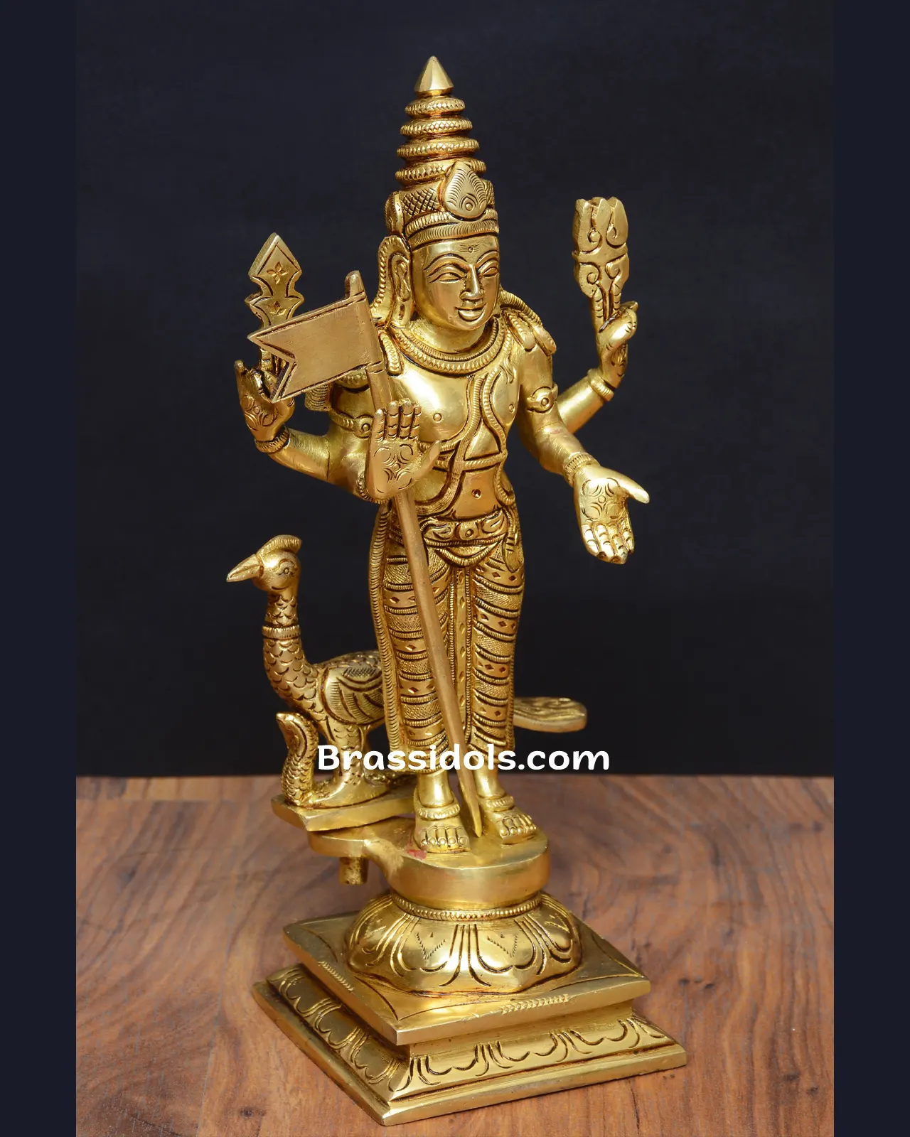Traditional Vel Murugan with Mayil and vajrayudham - image 2
