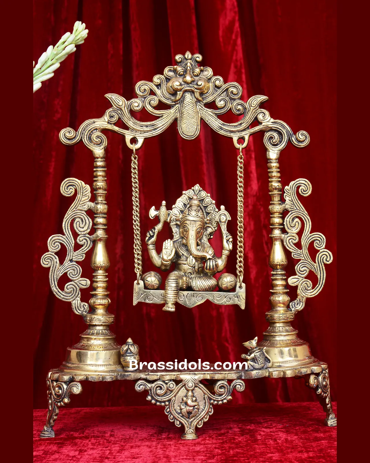 Frame Ganesh Swing Sitting on Jhula - image 1