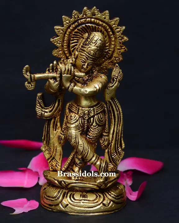 Round Base Krishna - image 1