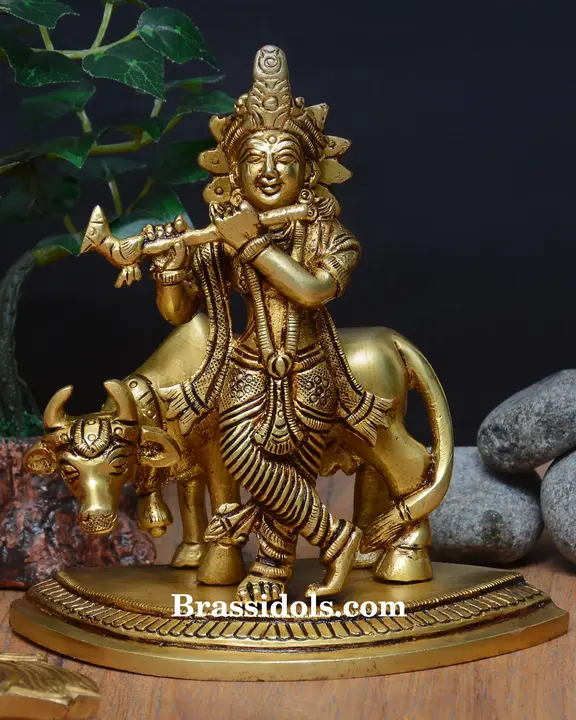 Round Base Krishna - image 1